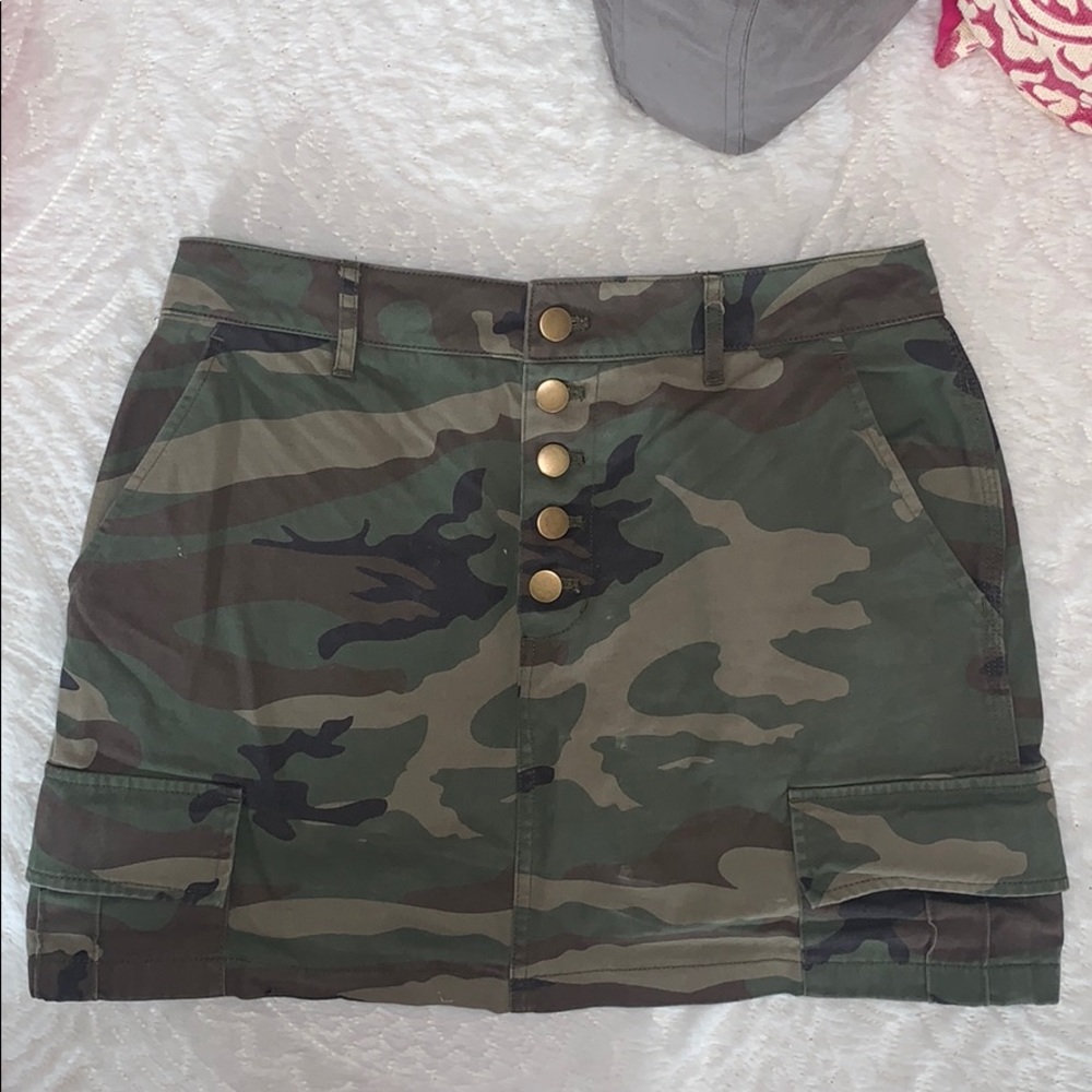 Camo Jean Skirt